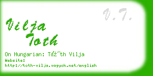 vilja toth business card